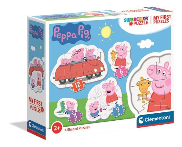 Moje pierwsze puzzle 3/6/9/12 elementów Peppa +2 Clementoni