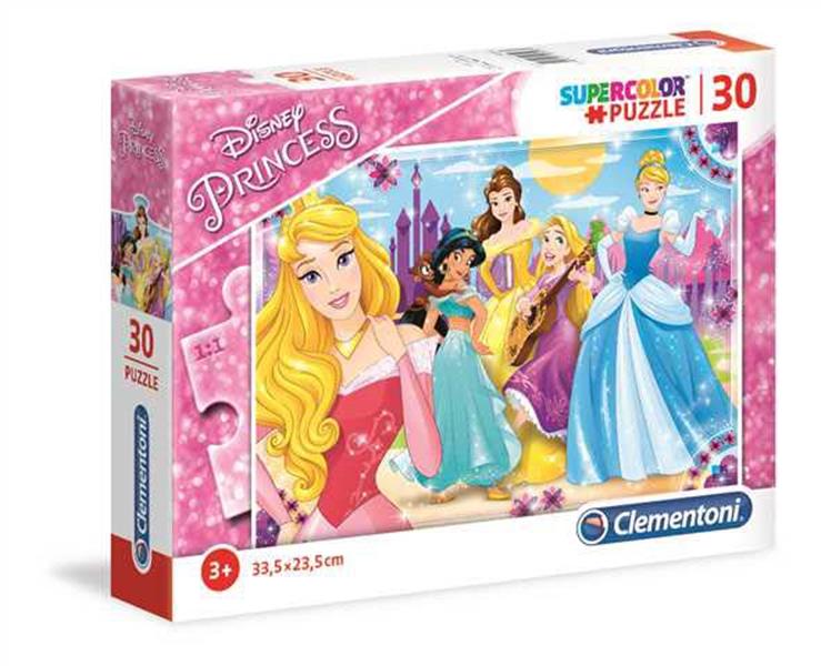Puzzle 30 elementów Super Color Princess +3 Clementoni