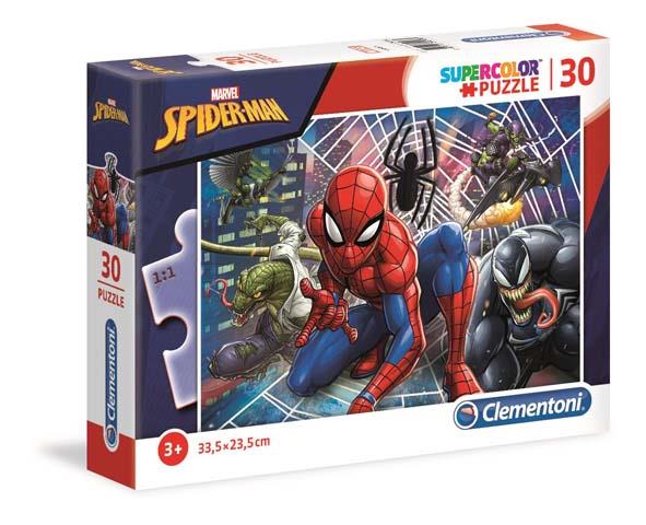 Puzzle 30 elementów Super Color Spider-Man +3 Clementoni