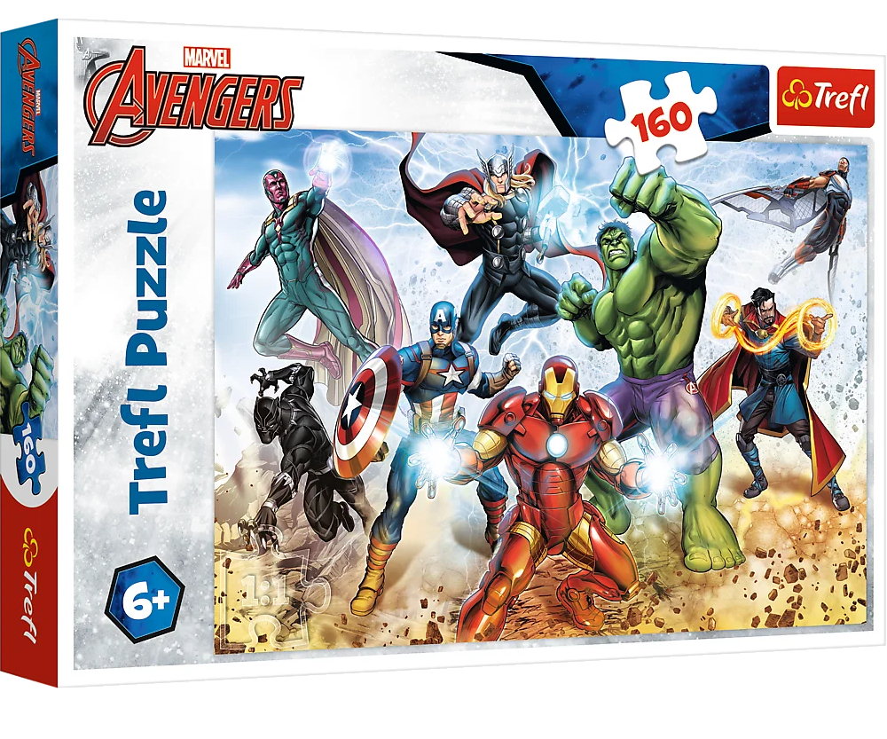Puzzle 160 elementów Avengers +6 Trefl