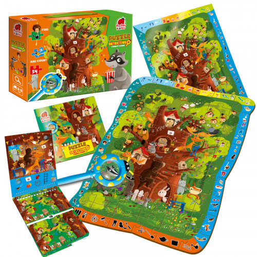  Puzzle edukacyjne Detective Forest Story +3 Roter Kafer