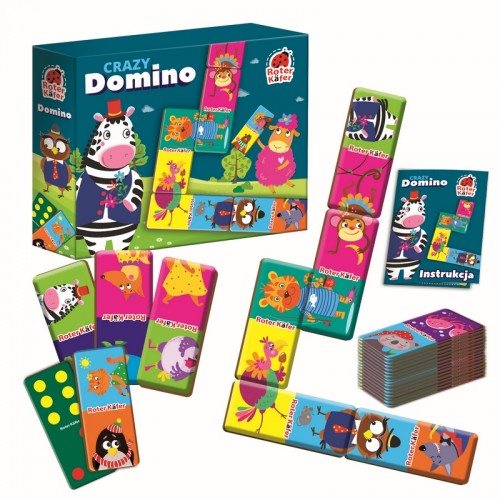 Gra edukacyjna Crazy Domino +5 Roter Kafer