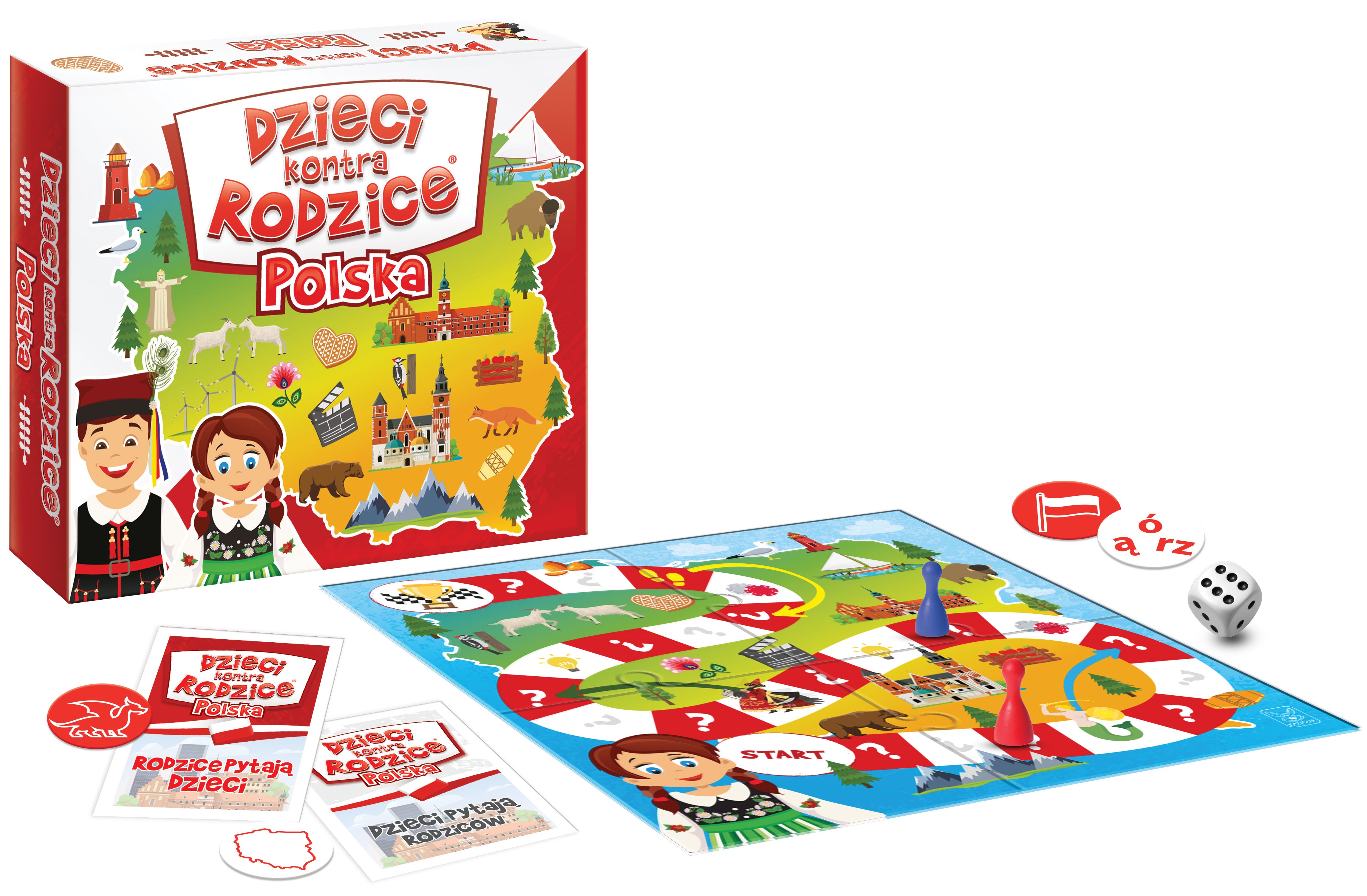 Gra edukacyjna Dzieci kontra Rodzice Polska +6 Kangur