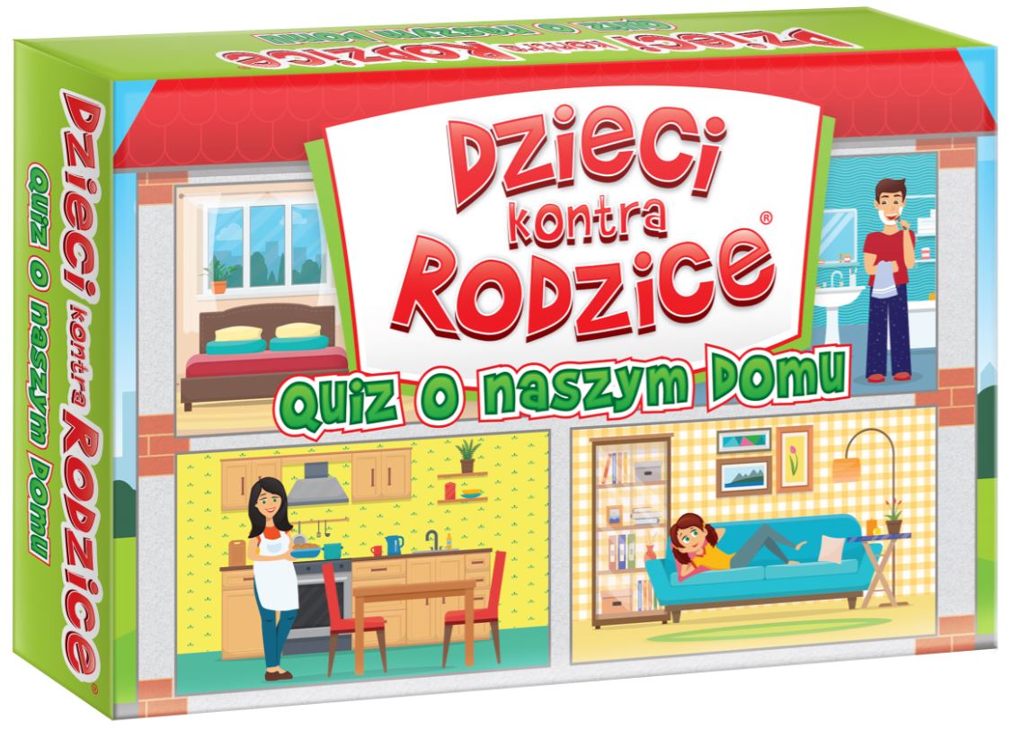 Gra edukacyjna Dzieci kontra Rodzice Quiz o naszym domu +6 Kangur