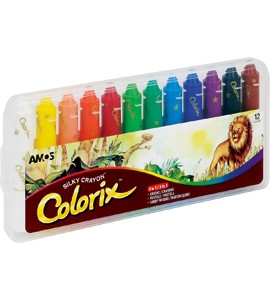Kredki wykręcane artystyczne 12 kolorów Colorix Amos