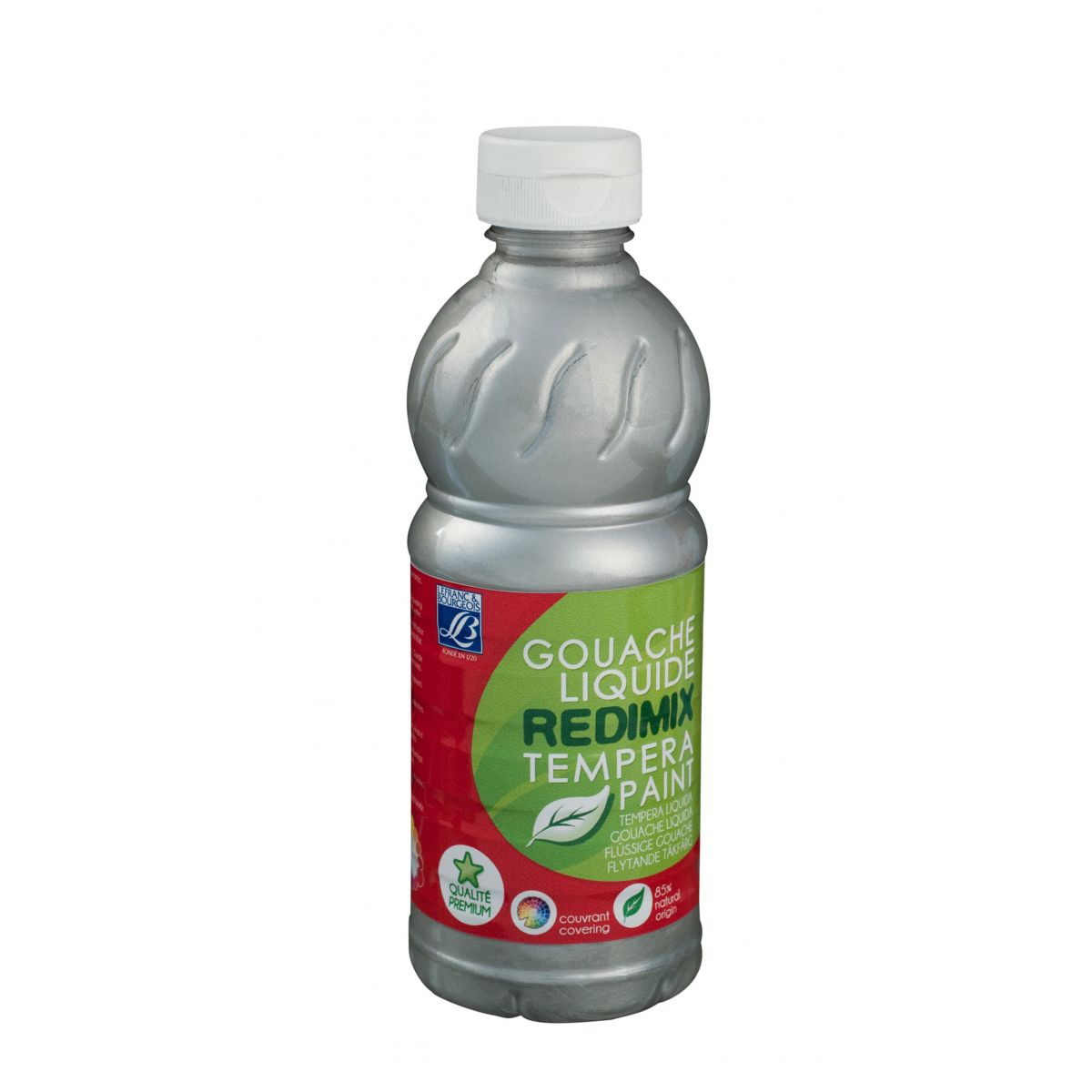 Farba temper srebrna 500ml Redimix