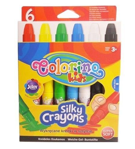 Kredki świecowe żelowe 6 kolorów Colorino Kids