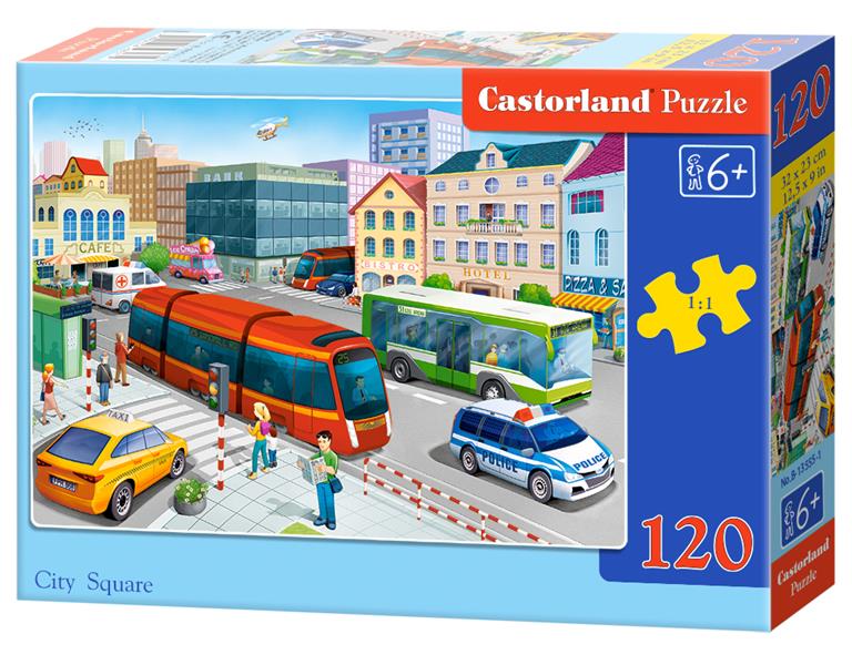 Puzzle 120 elementów Miasto +6 Castorland