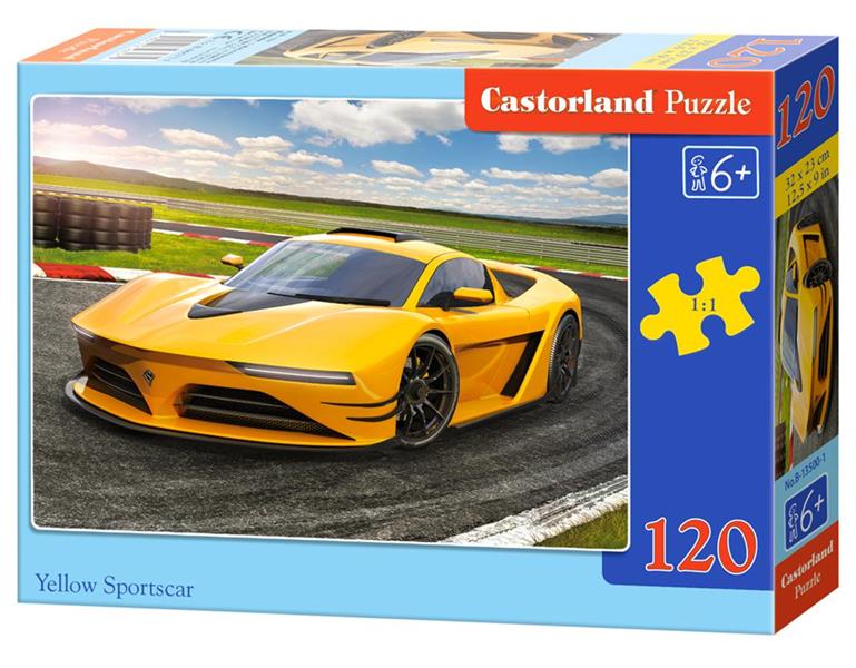 Puzzle 120 elementów Wyścigówka +6 Castorland