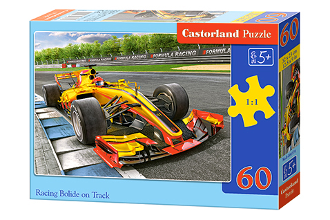 Puzzle 60 elementów wyścigówka +5 Castorland