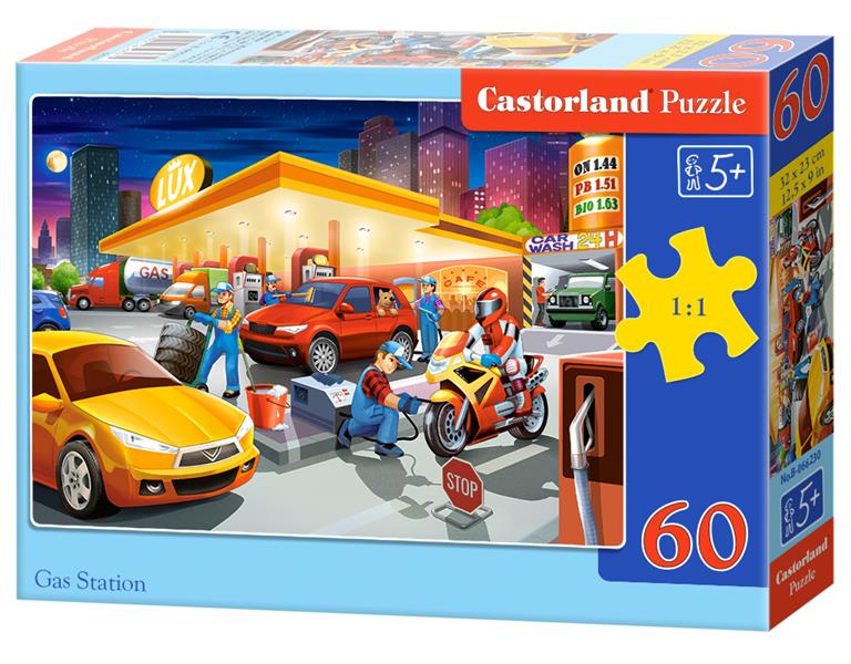 Puzzle 60 elementów stacja +5 Castorland