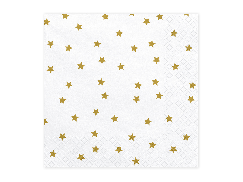 Serwetki gwiazdki 33x33cm 20szt Partydeco