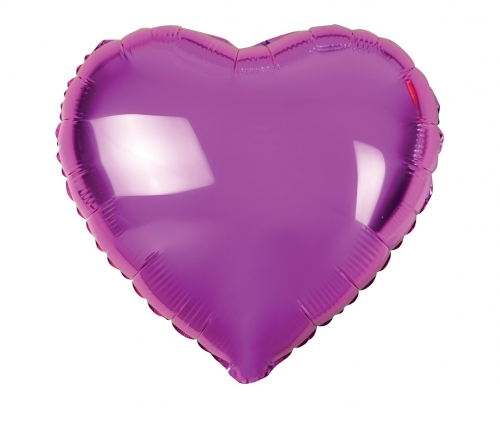 Balon foliowy serce 37cm fioletowy Godan