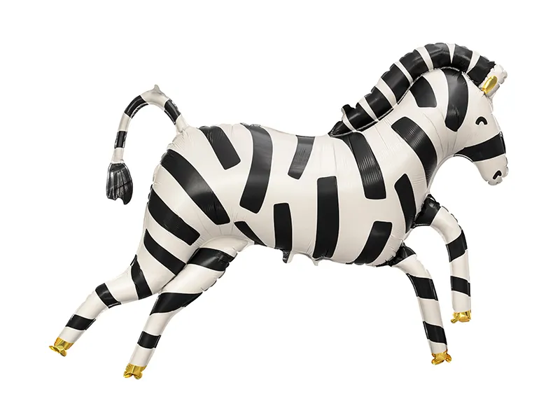 Balon foliowy zebra 115x85cm Partydeco