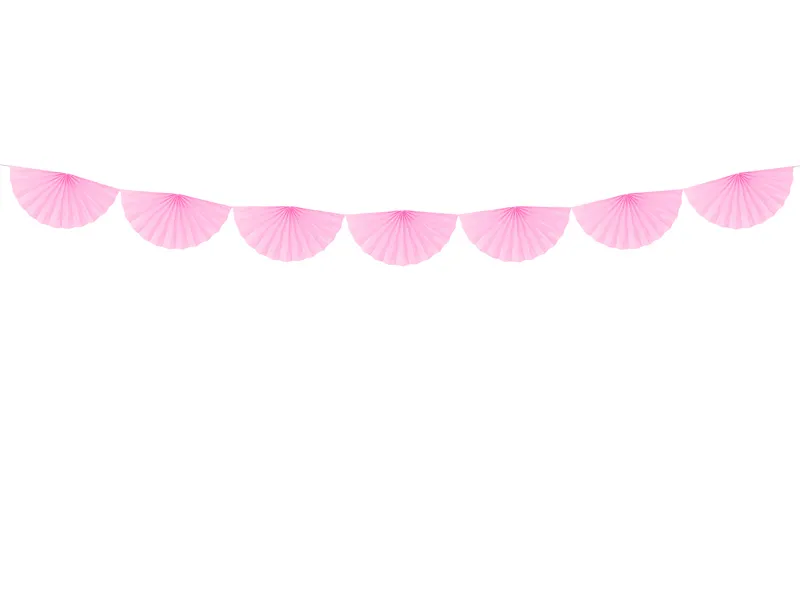 Girlanda bibułowa różowa 3m Partydeco