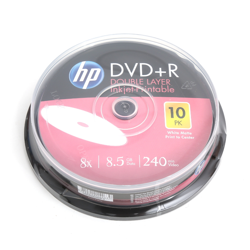 Płyta DVD+R 8,5GB 8X Printable 10szt. HP 