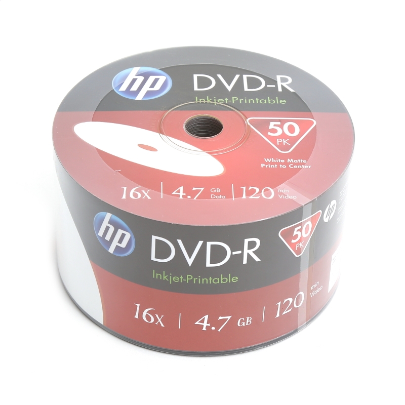 Płyta DVD-R 4,7GB X16 Printable 50szt HP