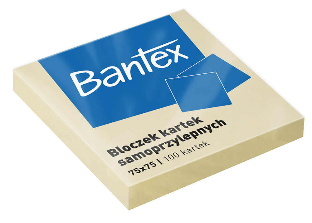 Notes samoprzylepny 75x75 100kart. Bantex