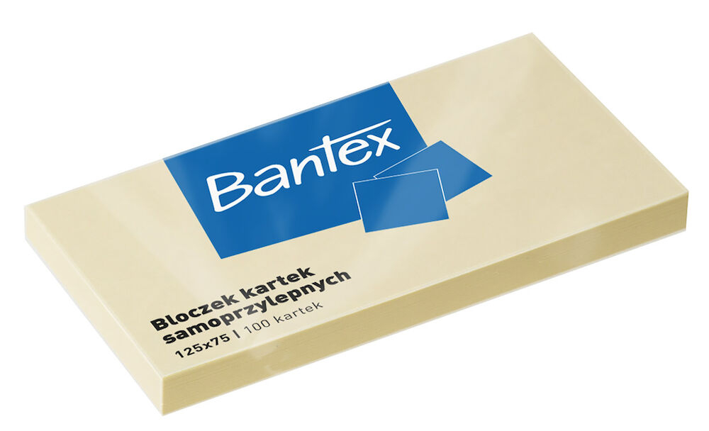Notes samoprzylepny 75x125 100kart. Bantex