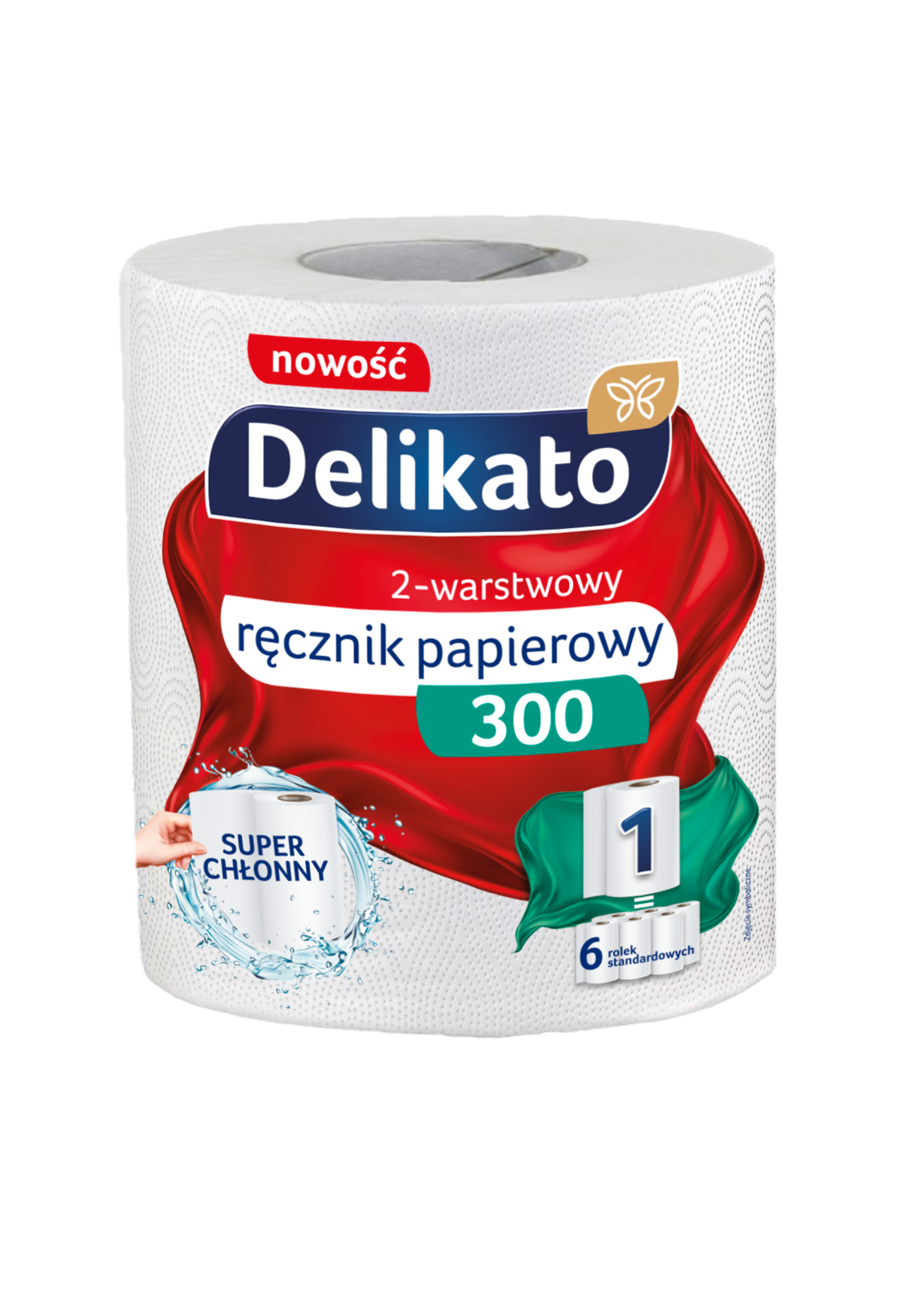 Ręcznik papierowy kuchenny XL 2W 300 listków Delikato
