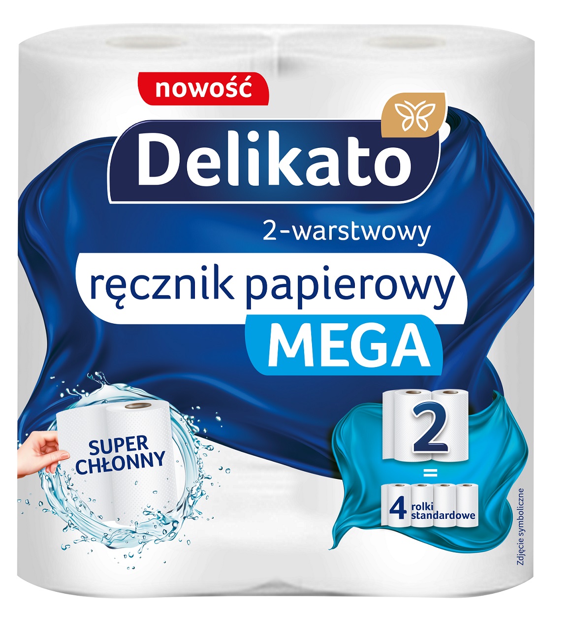 Ręcznik papierowy kuchenny 2W 2szt Mega Delikato