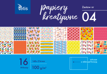 Papier kreatywny 04 100g A5/16kart. Tetis