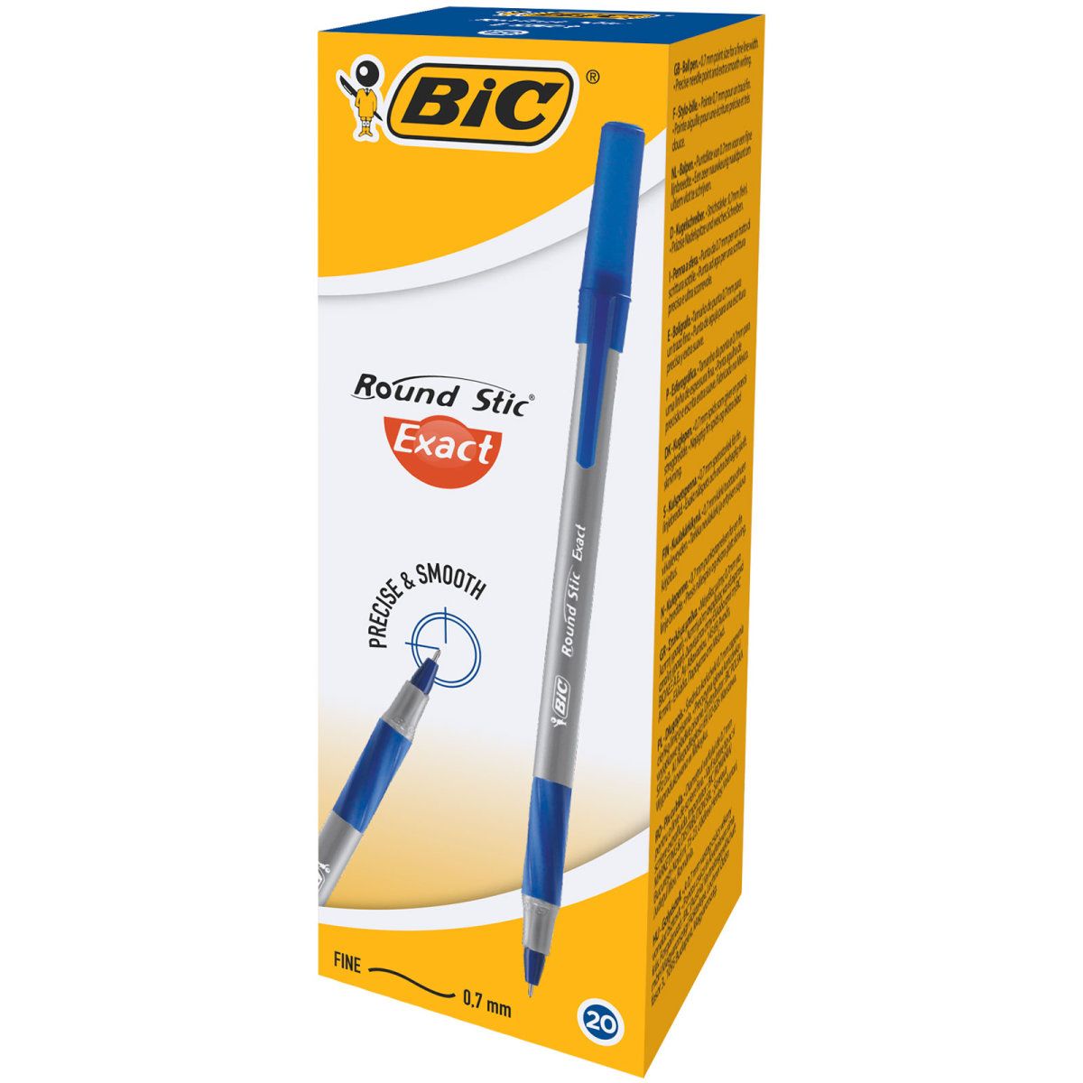 Długopis automatyczny 0,7mm Round Stic Clic Exact 20szt BIC