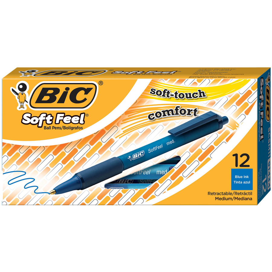 Długopis automatyczny Soft Feel niebieski 12szt BIC