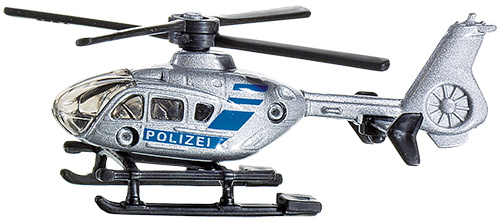 Helikopter policyjny metalowy 7cm SIKU Trefl 