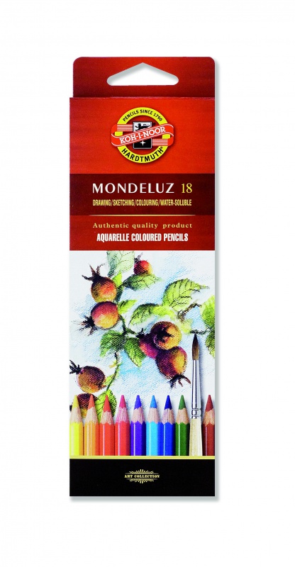 Kredki akwarelowe 18 kolorów Mondeluz Koh-i-Noor