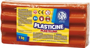 Plastelina 1kg czerwona Astra