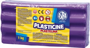 Plastelina 1kg fioletowa Astra