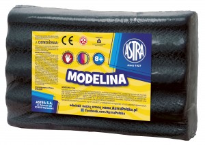 Modelina 1kg czarna Astra