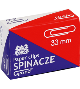 Spinacze 33mm 100szt. Grand