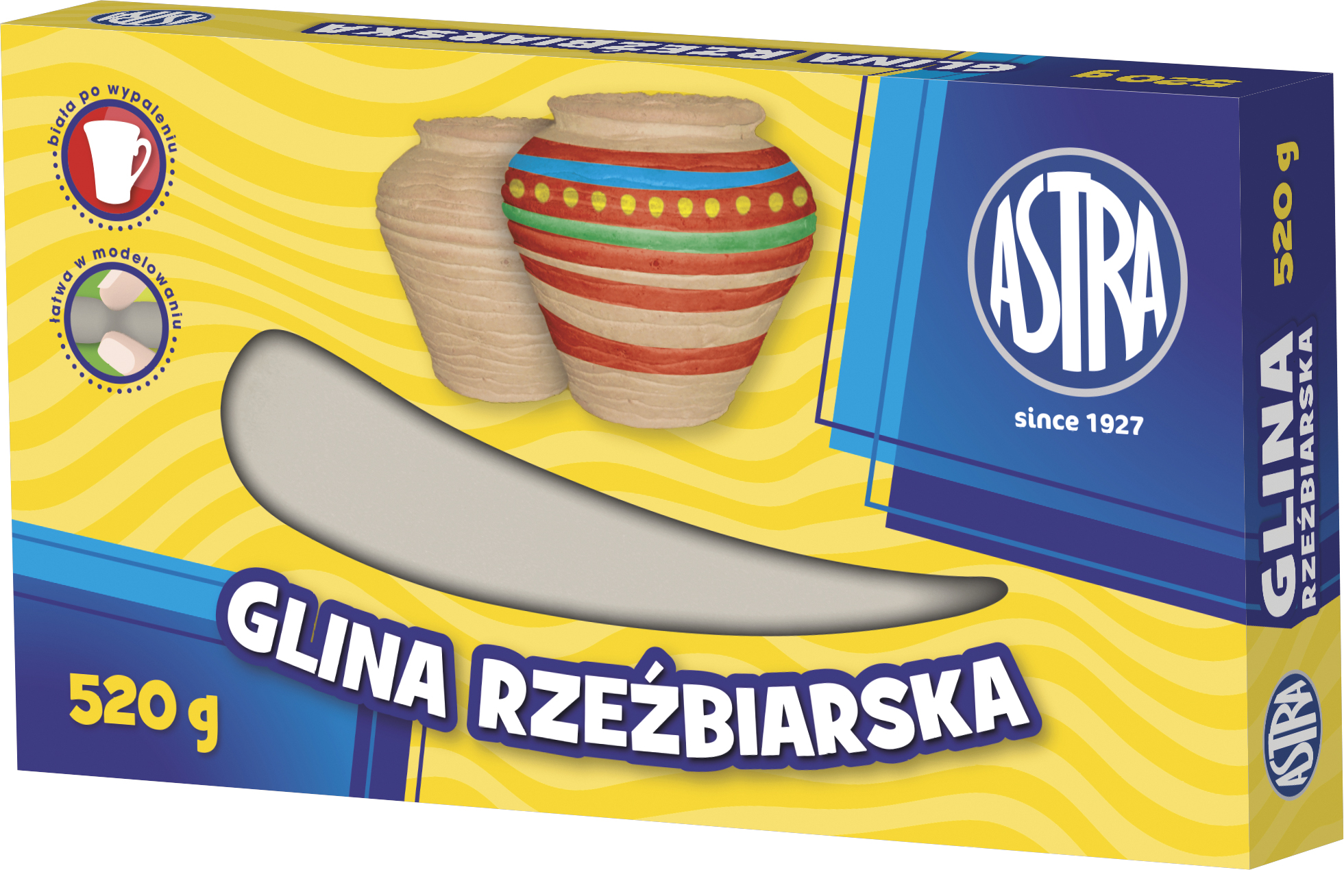 Glina rzeźbiarska 520g Astra 