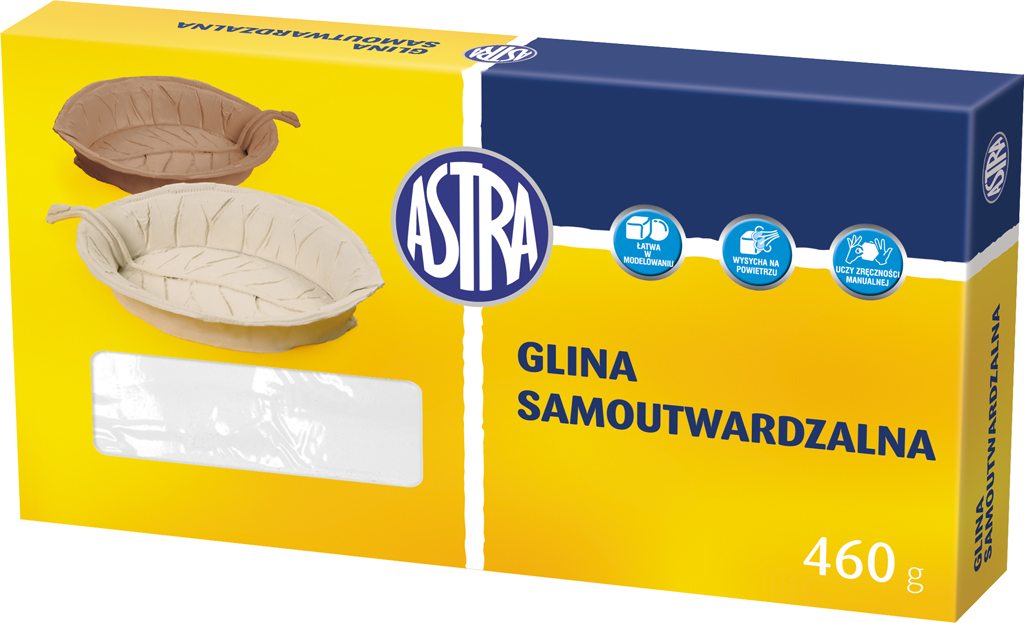 Glina samoutwardzalna 460g biała Astra