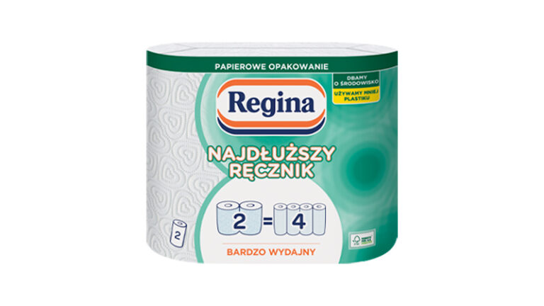 Ręcznik papierowy z nadrukiem 2 szt. Najdłuzszy Ręcznik Regina