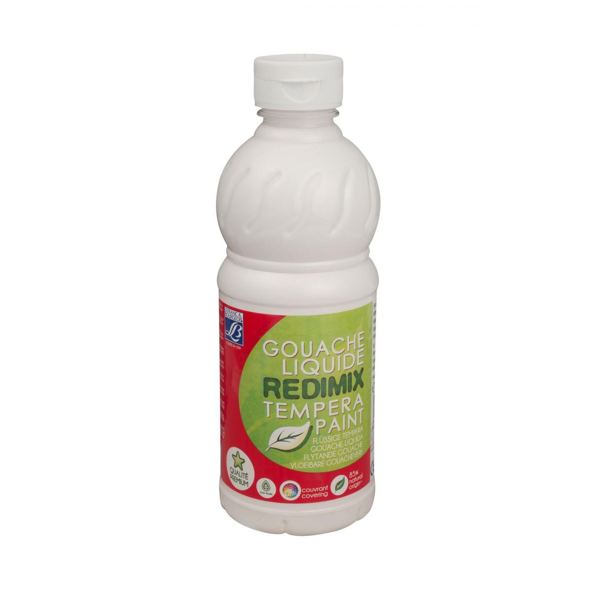 Farba temper biała 500ml Redimix