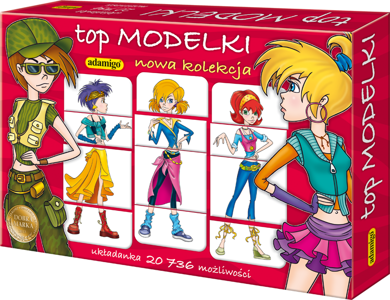 Gra edukacyjna Top modelki +3 Adamigo