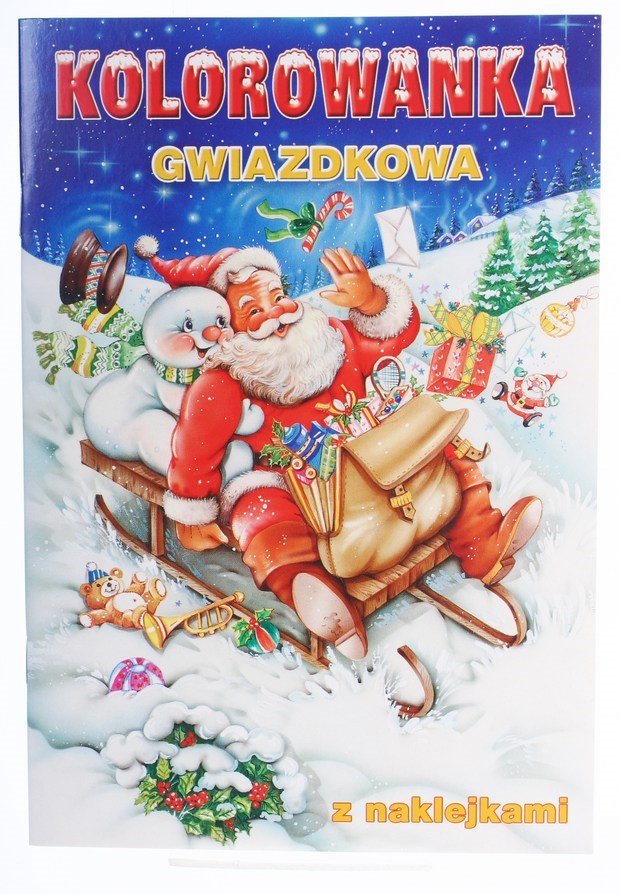  Kolorowanka gwiazdkowa z naklejkami A5/14str Pol-Mak