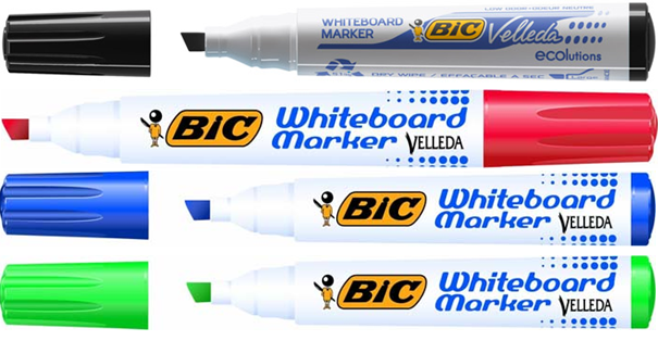 Marker Whiteboard suchościeralny ścięty Velleda BIC