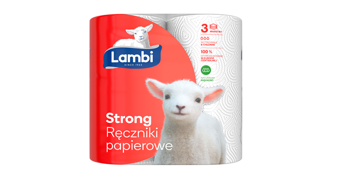 Ręcznik papierowy 3W Strong 2szt. Lambi