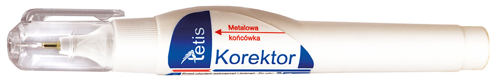 Korektor w piórze 7ml BK001-AM Tetis