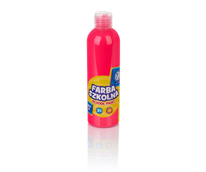 Farba temper różowa fluorescencyjna 250ml Astra