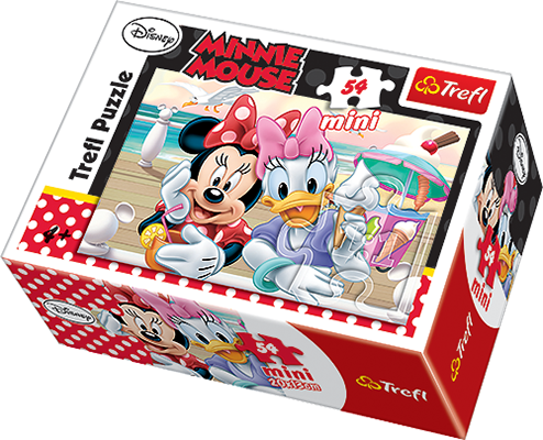 Puzzle mini 54 elementy Minnie i Daisy +4 Trefl