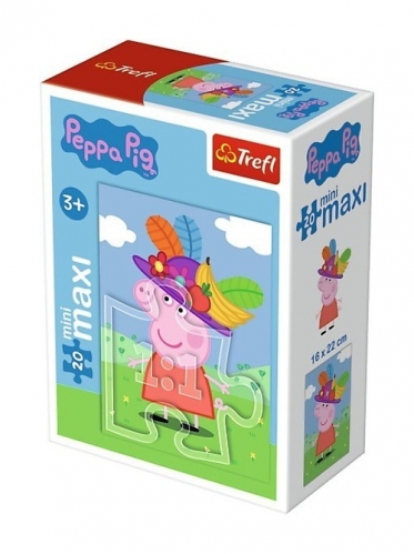 Puzzle Mini Maxi 20 elementów Peppa +3 Trefl
