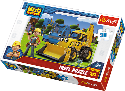 Puzzle 30 elementów Bob budowniczy +3 Trefl