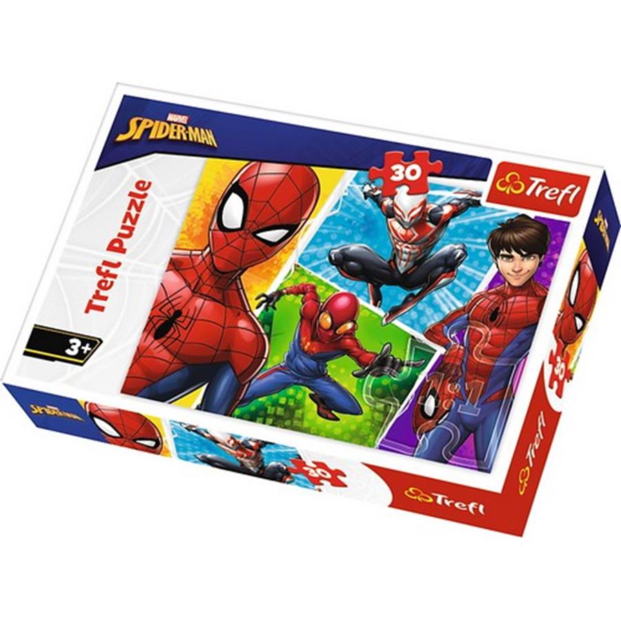 Puzzle 30 elementów Spider Man +3 Trefl