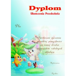 Dyplom ukończenia przedszkola z nadrukiem 250g A4 10ark. Warta