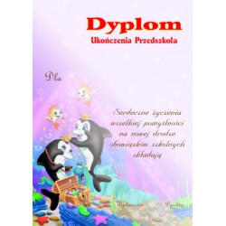 Dyplom ukończenia Przedszkola z nadrukiem 250g A4 10ark. Warta